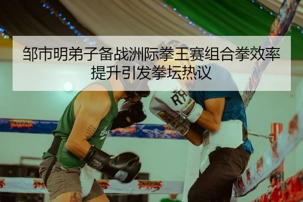 邹市明弟子备战洲际拳王赛组合拳效率提升引发拳坛热议